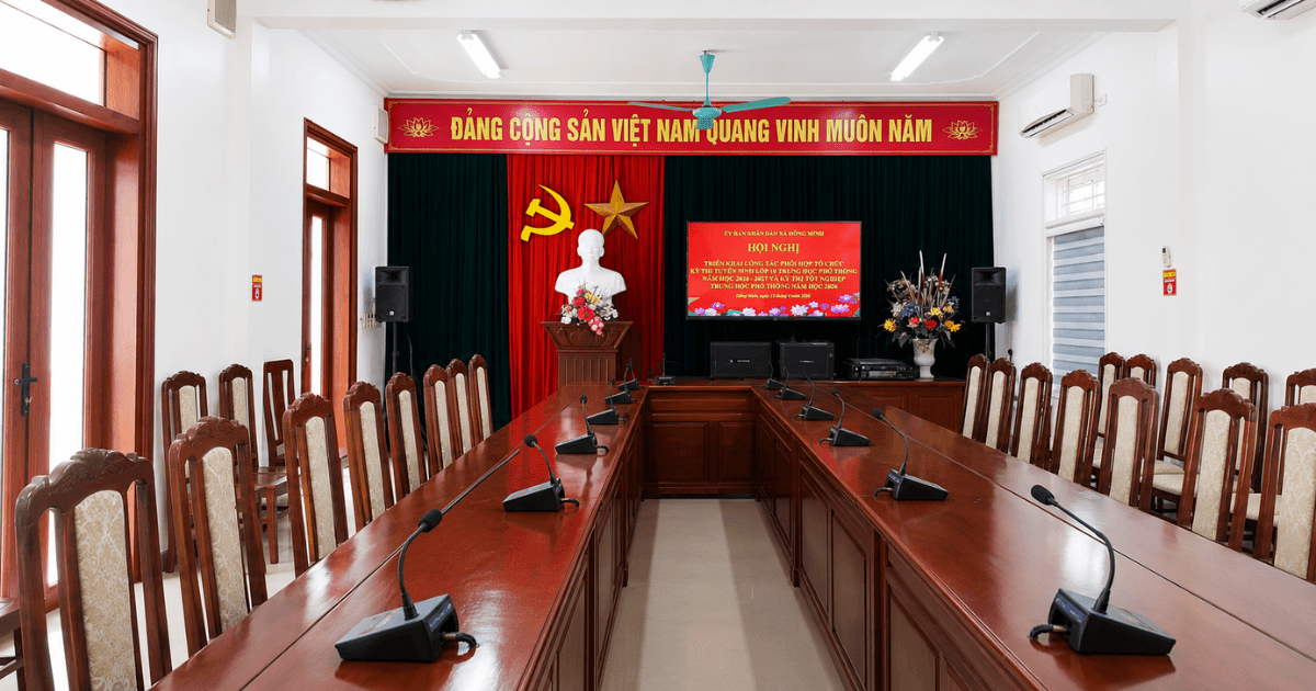 Hệ thống âm thanh hội thảo họp trực tuyến chuyên dự án
