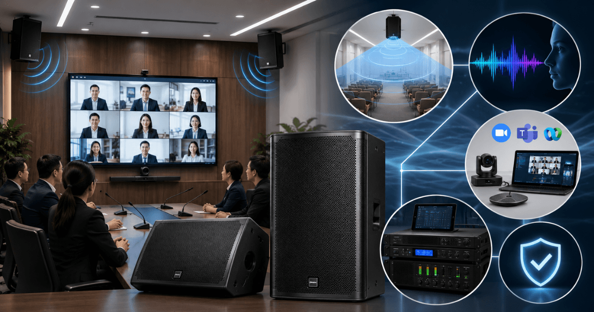 Loa hội trường tích hợp họp trực tuyến 2