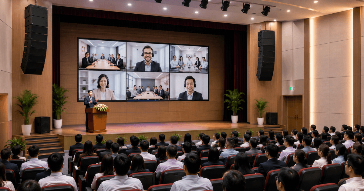 Loa hội trường tích hợp họp trực tuyến vnsup