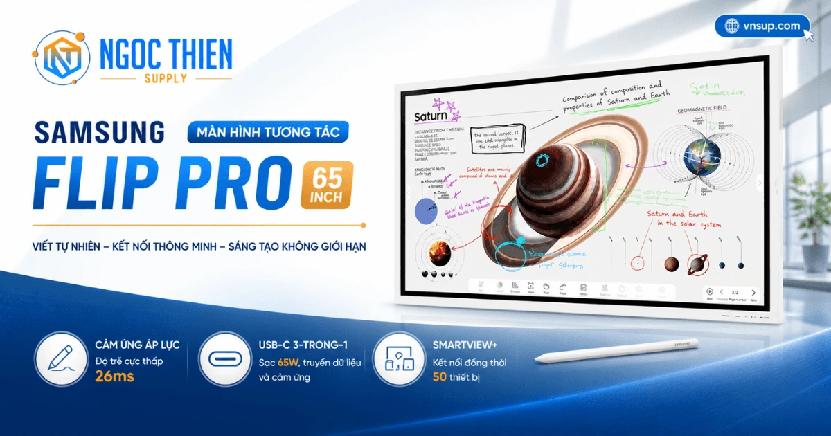 Màn hình tương tác 65 inch Samsung Flip Pro