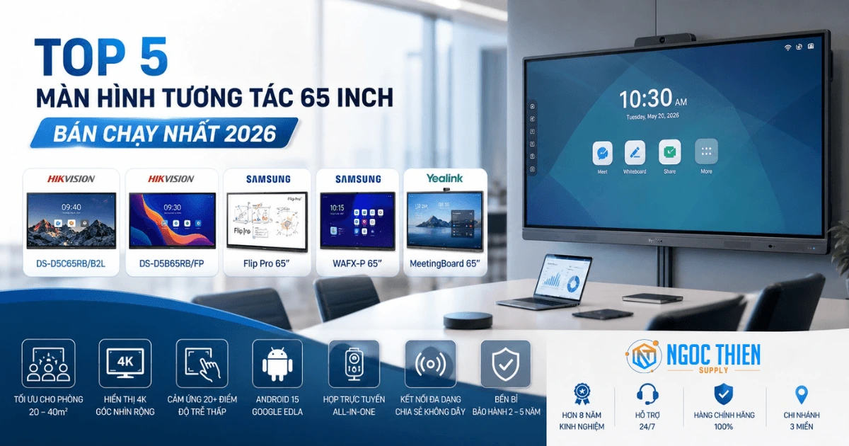 Màn hình tương tác 65 inch bán chạy nhất 2026