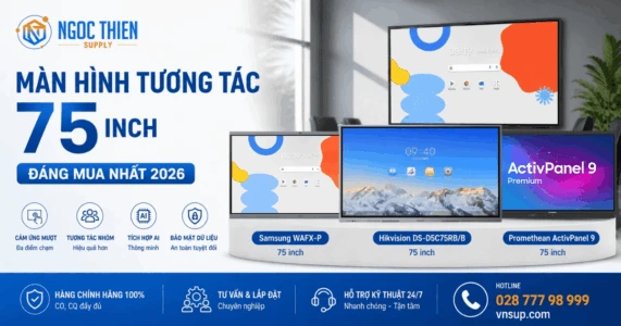 Màn hình tương tác 75 inch tại vnsup