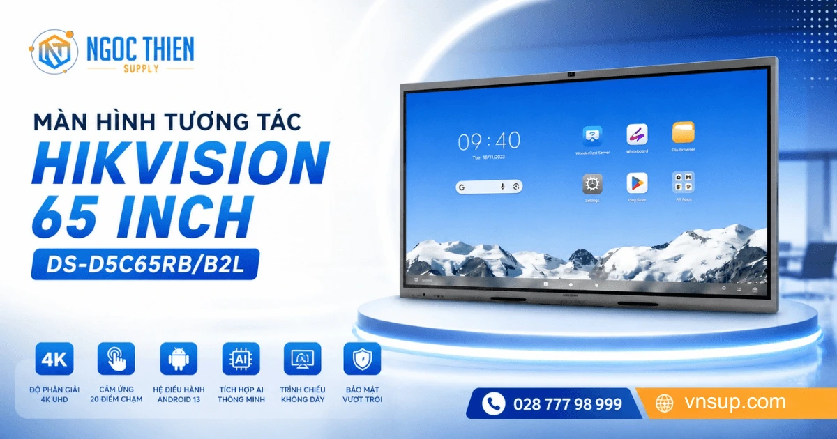 Màn hình tương tác Hikvision 65 inch DS-D5C65RB/B2L