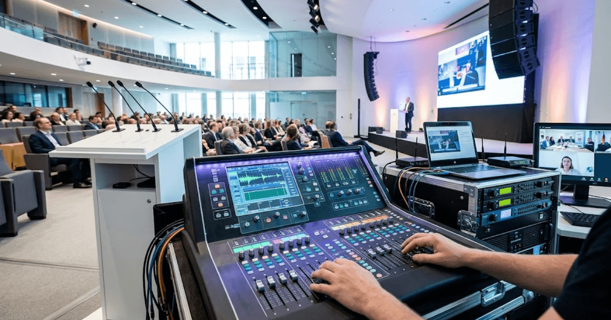 Mixer hội trường tích hợp họp trực tuyến chuyên dùng cho dự án