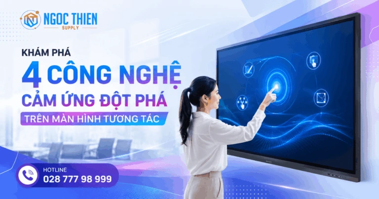 4 công nghệ cảm ứng màn hình tương tác phổ biến