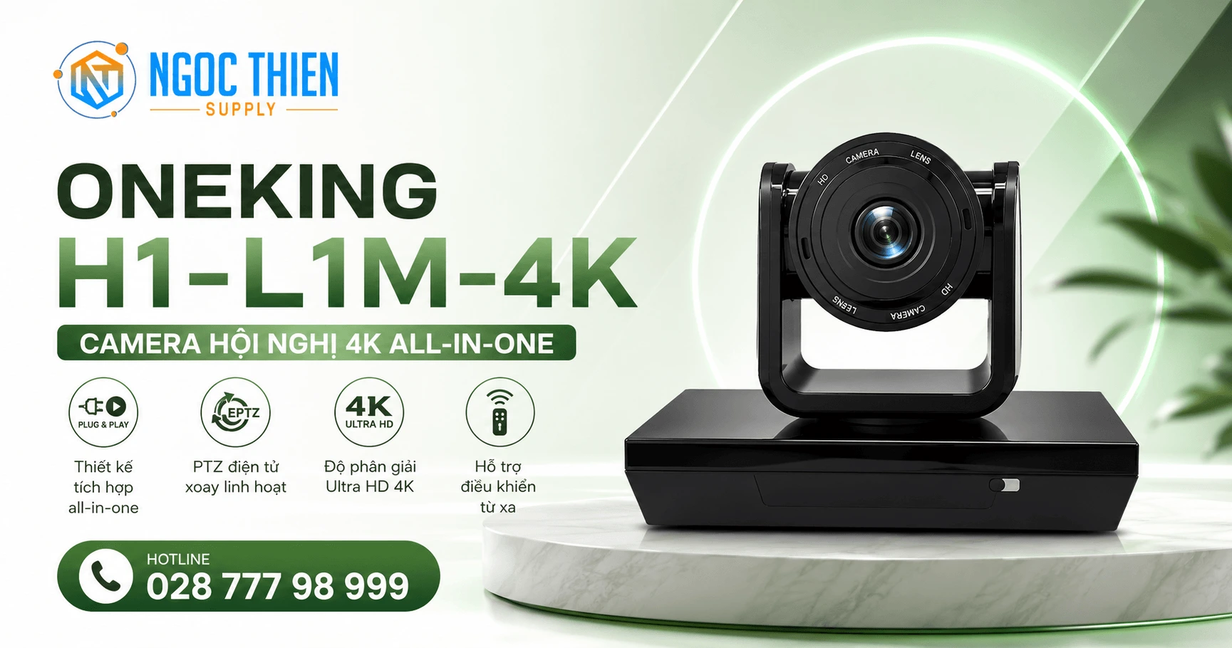 Camera hội nghị Oneking H1-L1M-4K