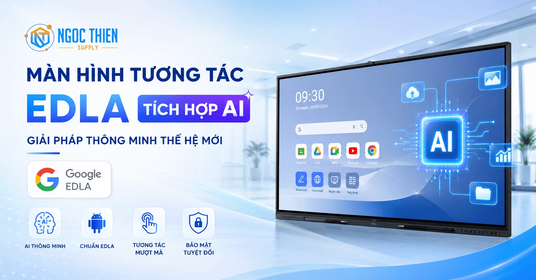 Màn hình tương tác EDLA tích hợp AI