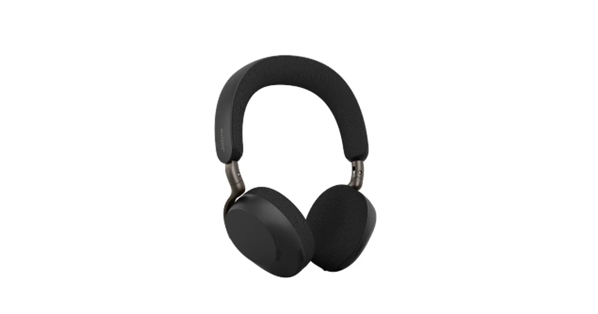Tai nghe không dây chống ồn chủ động Jabra Evolve3 75 phiên bản màu đen