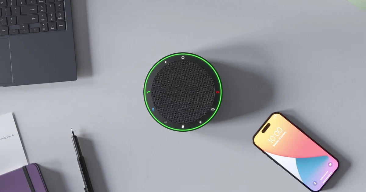 Vòng đèn LED Microphone Quality Indicator 360 độ trên Jabra Speak2 75