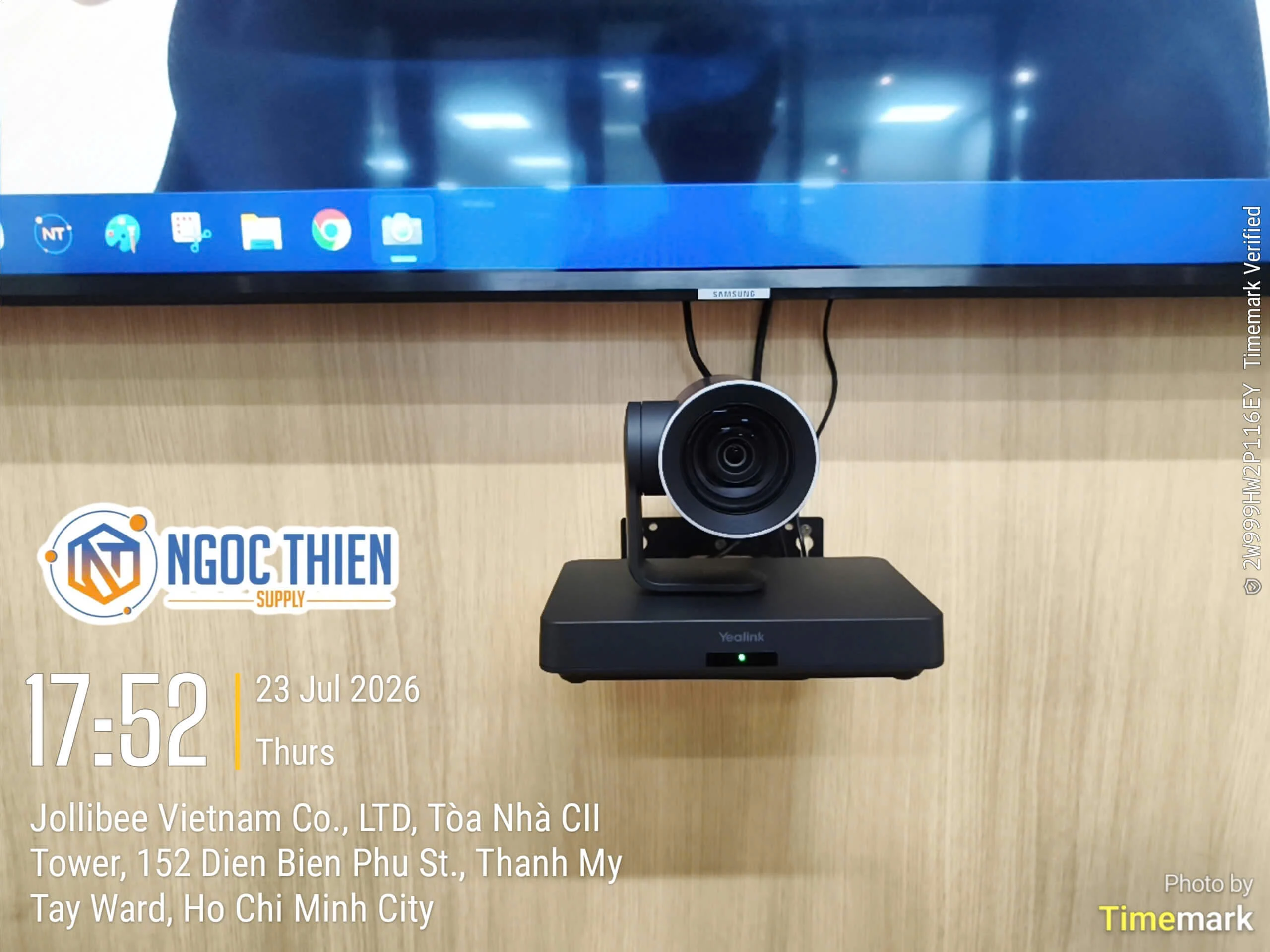 Lắp bộ Yealink UVC85-BYOD-200, camera UVC85 thực tế