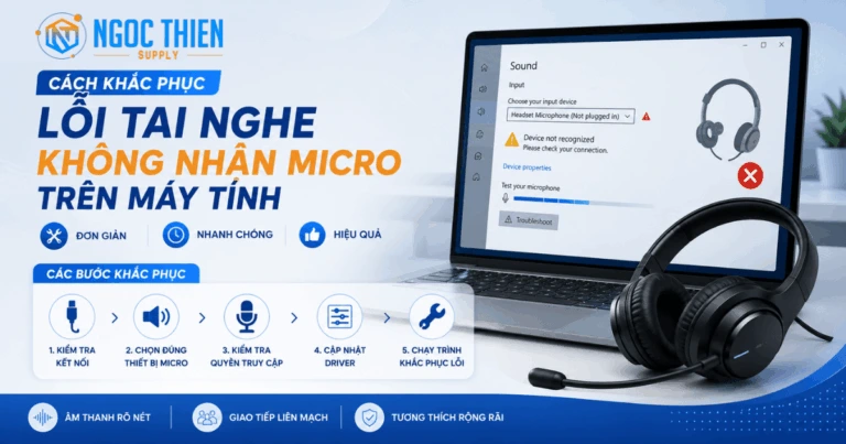 Cách khắc phục lỗi tai nghe không nhận micro trên máy tính