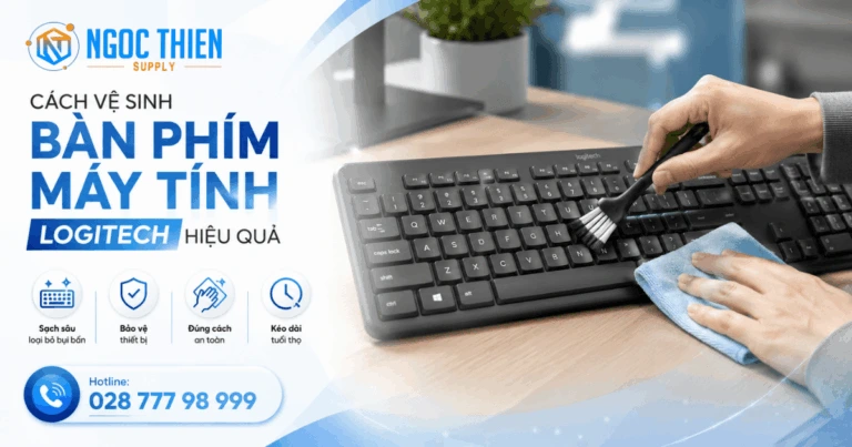 Cách vệ sinh bàn phím máy tính Logitech hiệu quả