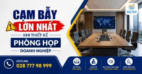Cạm bẫy lớn nhất khi thiết kế phòng họp doanh nghiệp