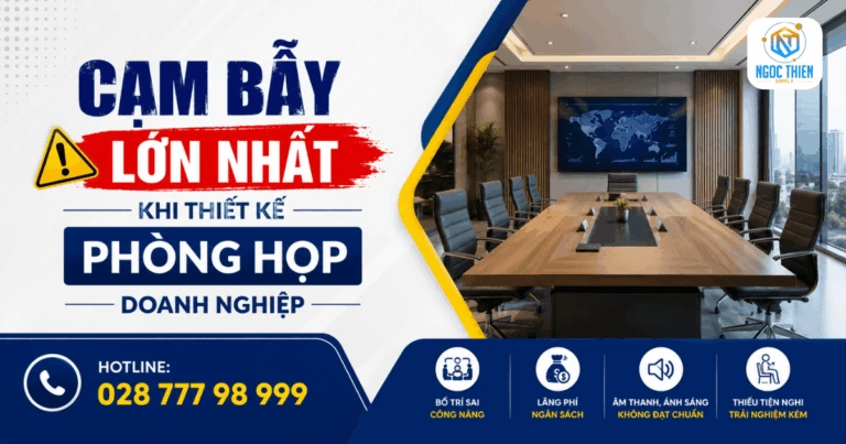 Cạm bẫy lớn nhất khi thiết kế phòng họp doanh nghiệp