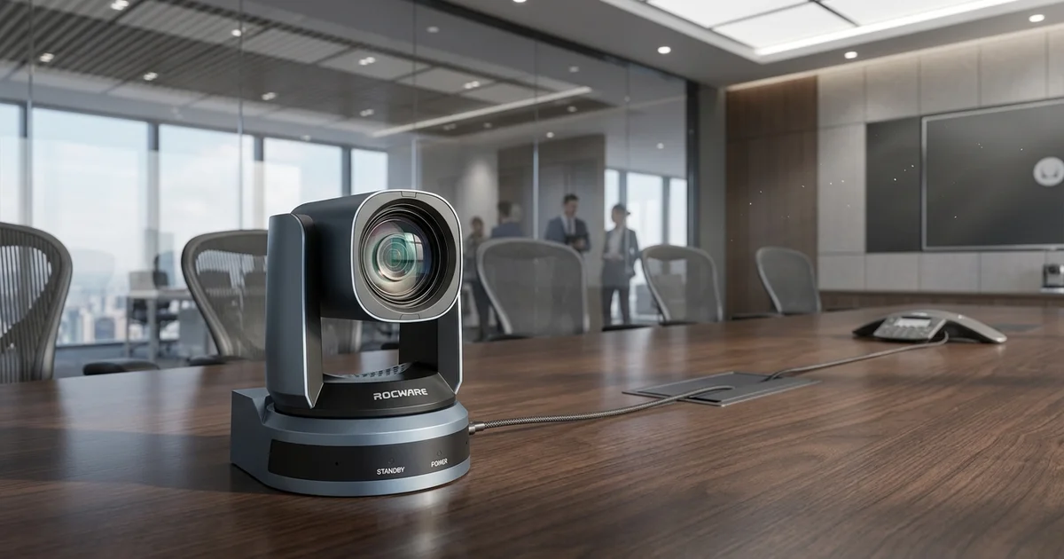 Camera hội nghị Rocware RC821U chính hãng thiết bị hội nghị truyền hình do Ngọc Thiên cung cấp