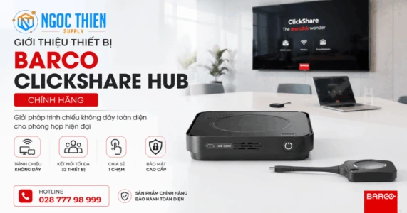 Đánh giá Barco ClickShare Hub trình chiếu không dây