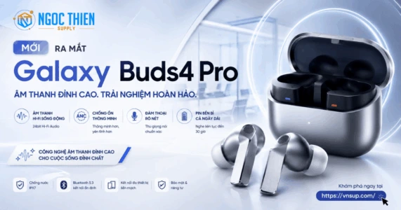 Đánh giá Galaxy Buds 4 Pro lọc tiếng ồn bằng AI