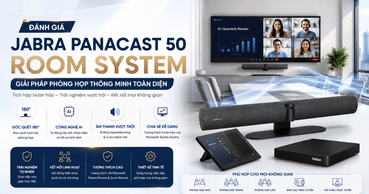 Đánh giá Jabra PanaCast 50 Room System thông minh