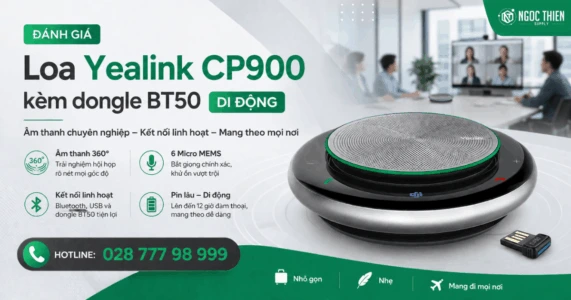 Đánh giá loa Yealink CP900 kèm dongle BT50 di động