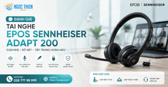 Đánh giá tai nghe Epos Sennheiser Adapt 200
