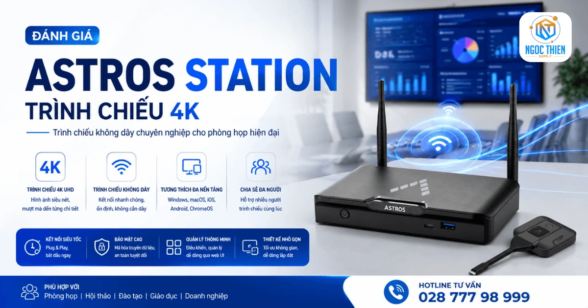 Đánh giá thiết bị Astros Station trình chiếu 4K
