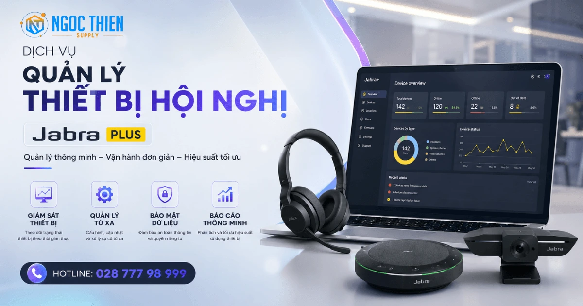 Dịch vụ quản lý thiết bị hội nghị Jabra Plus