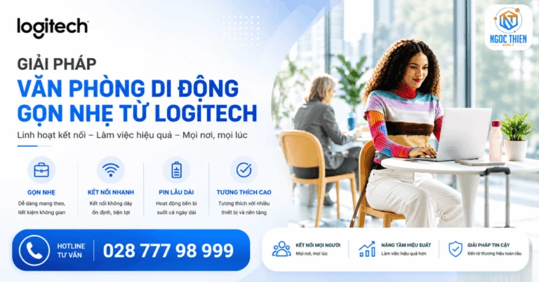Giải pháp văn phòng di động gọn nhẹ từ Logitech