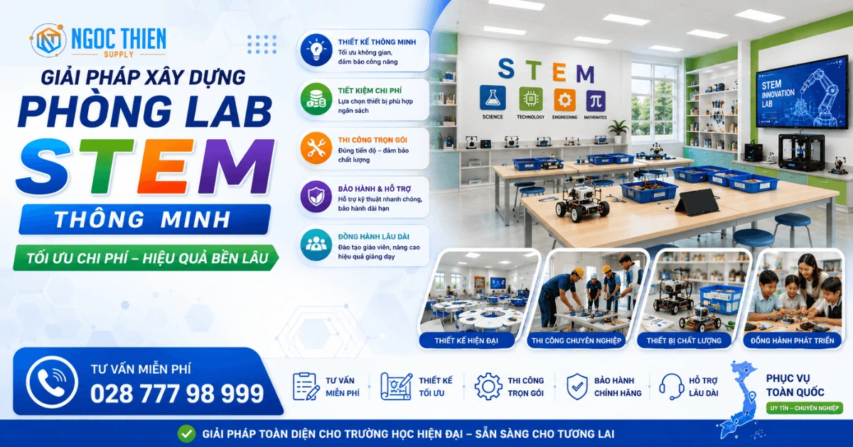 Giải pháp xây dựng phòng lab STEM thông minh tối ưu chi phí