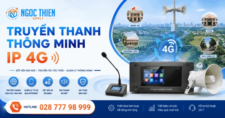 Hệ thống truyền thanh thông minh IP 4G