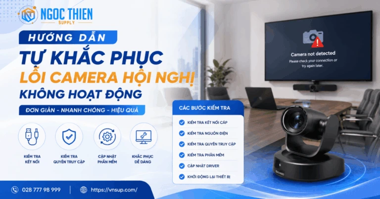 Hướng dẫn tự khắc phục lỗi camera hội nghị không hoạt động