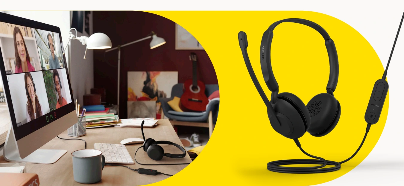 Jabra Evolve 10 Stereo tai nghe văn phòng có dây