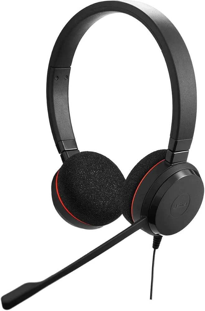 Jabra Evolve 20 Stereo MS USB C-A Adapter tối ưu cảm giác đeo