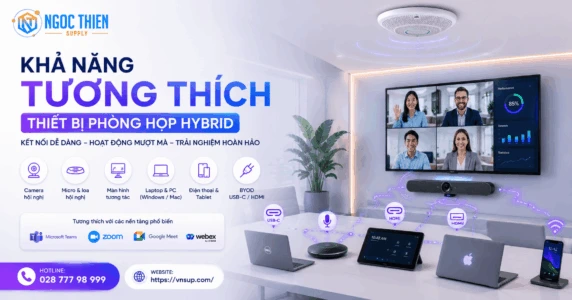 Khả năng tương thích thiết bị phòng họp hybrid