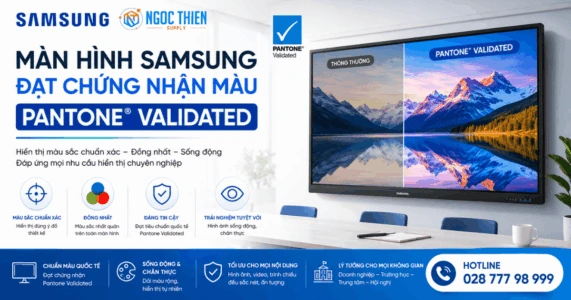 Màn hình Samsung đạt chứng nhận màu Pantone Validated