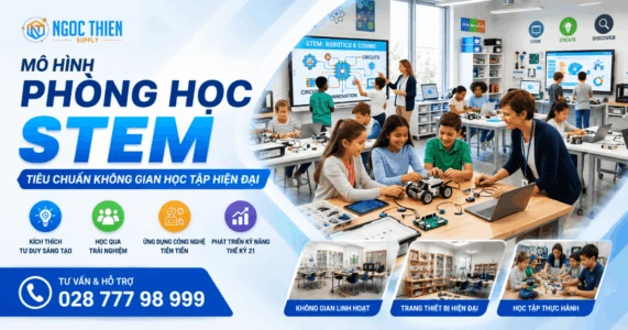 Mô hình phòng học STEM là gì Tiêu chuẩn không gian học tập hiện đại