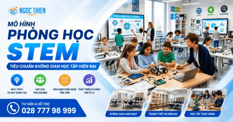 Mô hình phòng học STEM là gì Tiêu chuẩn không gian học tập hiện đại