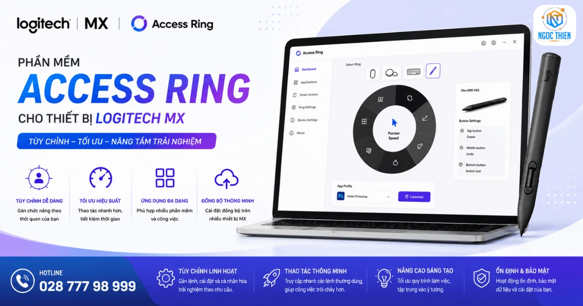 Phần mềm Access Ring cho thiết bị Logitech MX