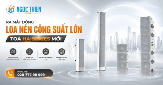 Ra mắt dòng loa nén công suất lớn TOA HA-Series mới