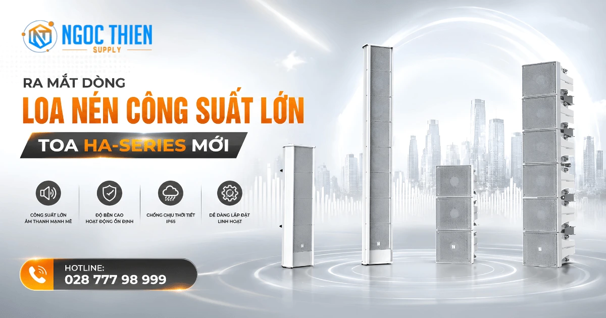 Ra mắt dòng loa nén công suất lớn TOA HA-Series mới