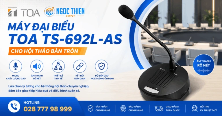 Review máy đại biểu TOA TS-692L-AS cần dài chi tiết