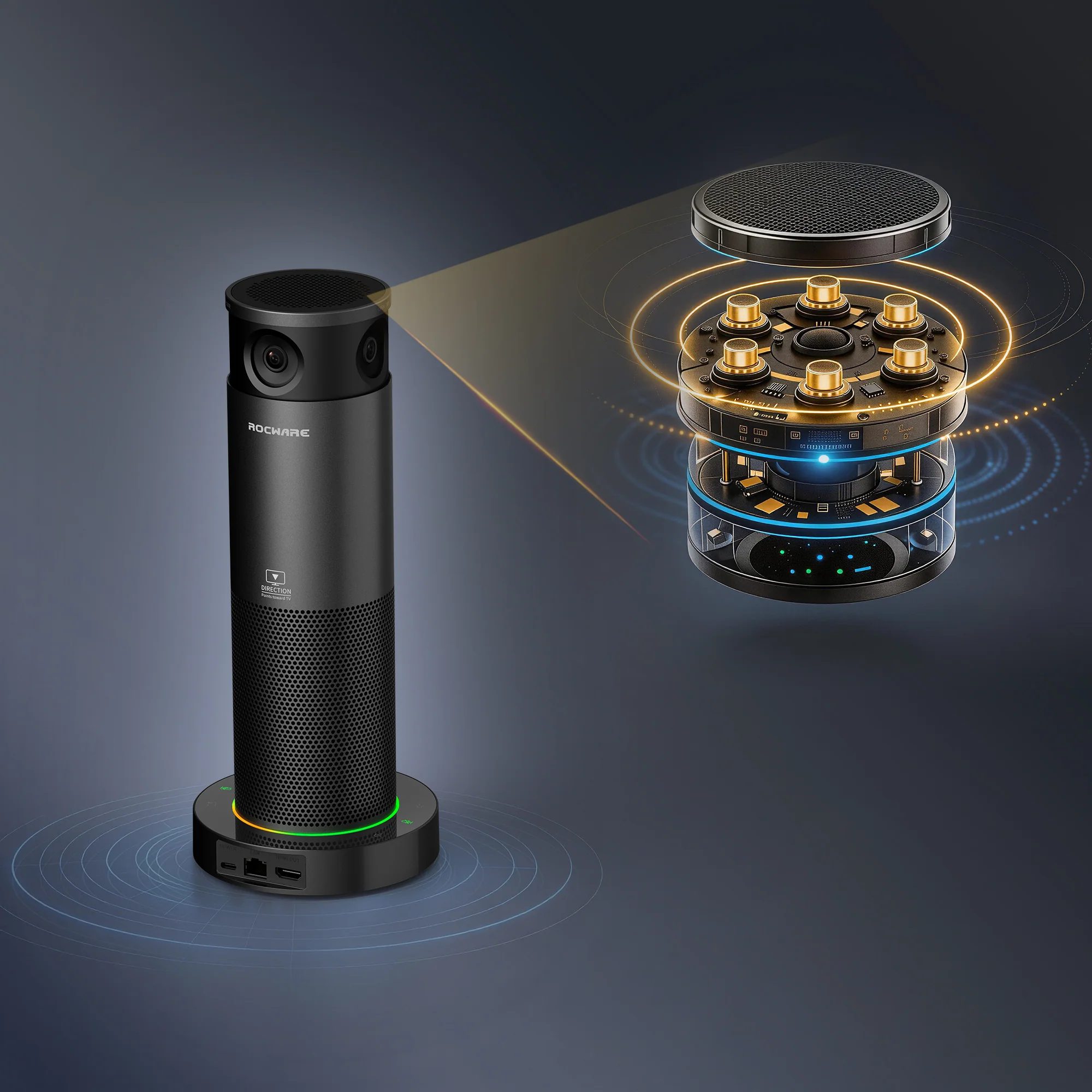 Rocware RC360 mảng 6 mic