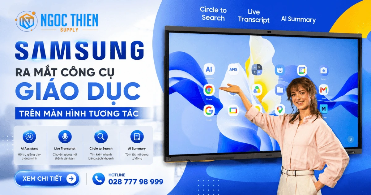 Samsung ra mắt công cụ giáo dục trên màn hình tương tác