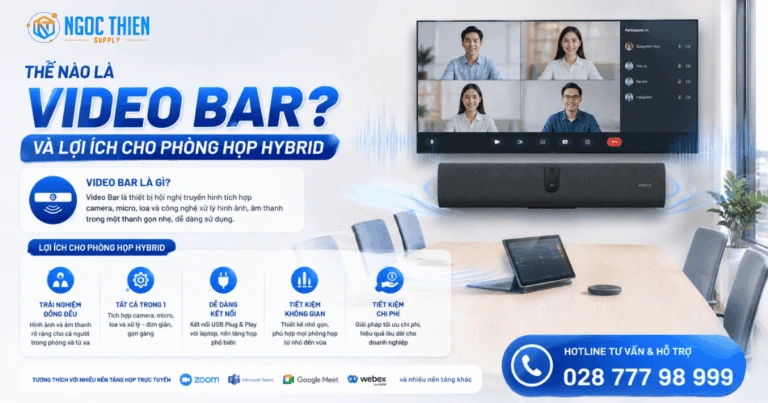 Thế nào là Video Bar và lợi ích phòng họp hybrid