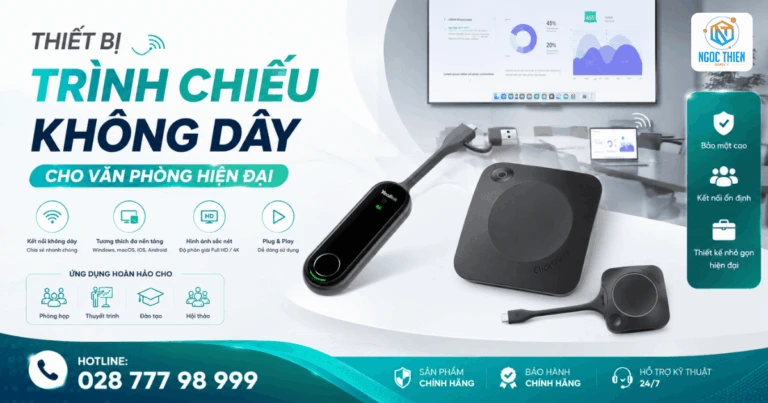 Thiết bị trình chiếu không dây cho văn phòng hiện đại