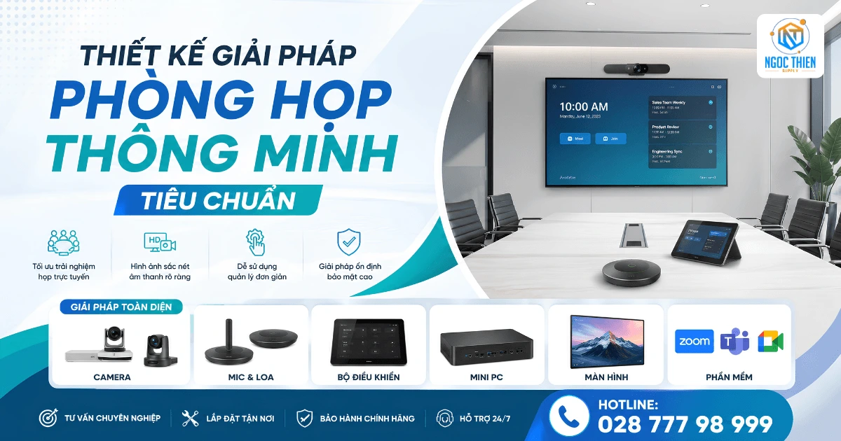 Thiết kế giải pháp phòng họp thông minh tiêu chuẩn,