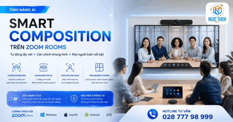 Tính năng AI Smart Composition trên Zoom Rooms