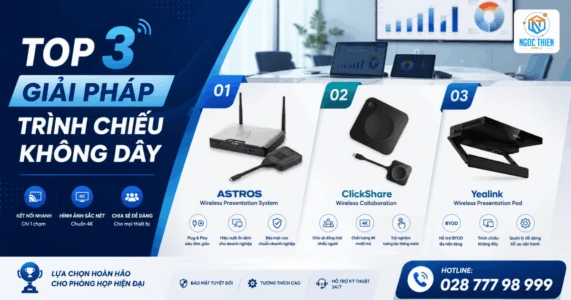 Top 3 giải pháp trình chiếu không dây hàng đầu mới nhất