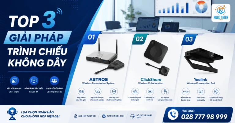 Top 3 giải pháp trình chiếu không dây hàng đầu mới nhất