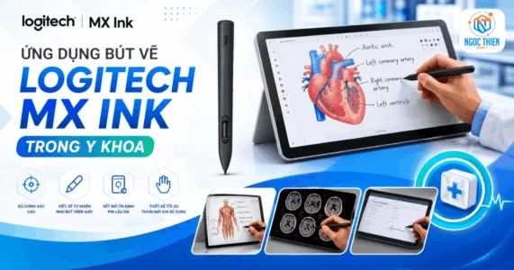 Ứng dụng bút vẽ Logitech MX Ink trong y khoa