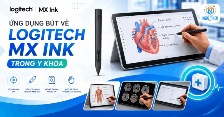 Ứng dụng bút vẽ Logitech MX Ink trong y khoa